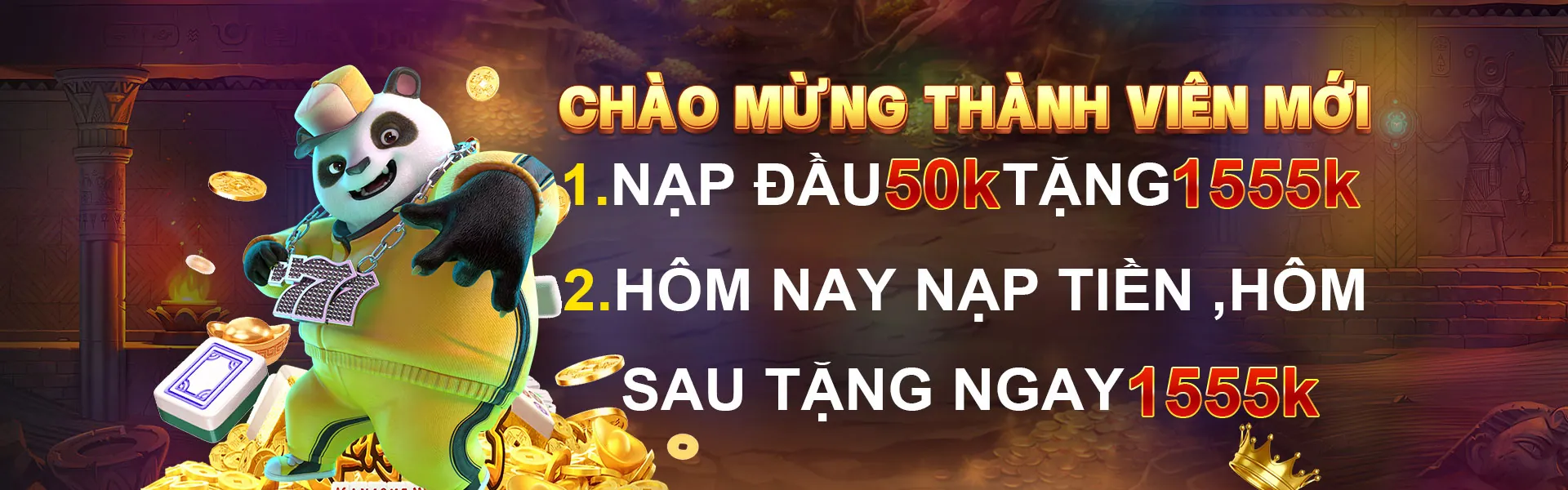 Hình ảnh khuyến mãi hoàn trả hàng ngày và thưởng nạp lại cho game Nổ Hũ.